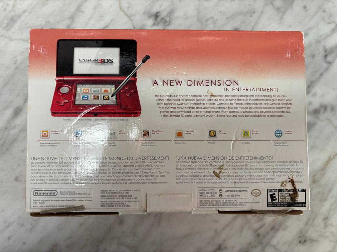 Nintendo 3DS (Flame Red) BOX ONLY - CO102926