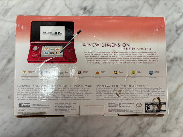 Nintendo 3DS (Flame Red) BOX ONLY - CO102926