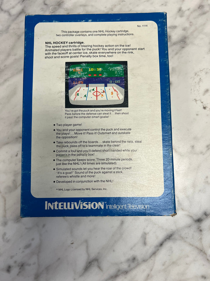 NHL Hockey for Intellivision in Box with manual IN8624