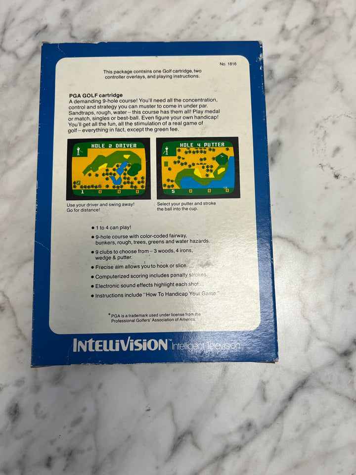 PGA Golf for Intellivision in Box with manual IN8624