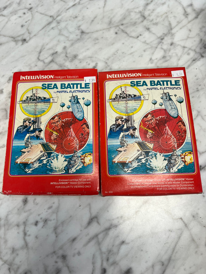 Sea Battle for Intellivision in Box with manual IN8624