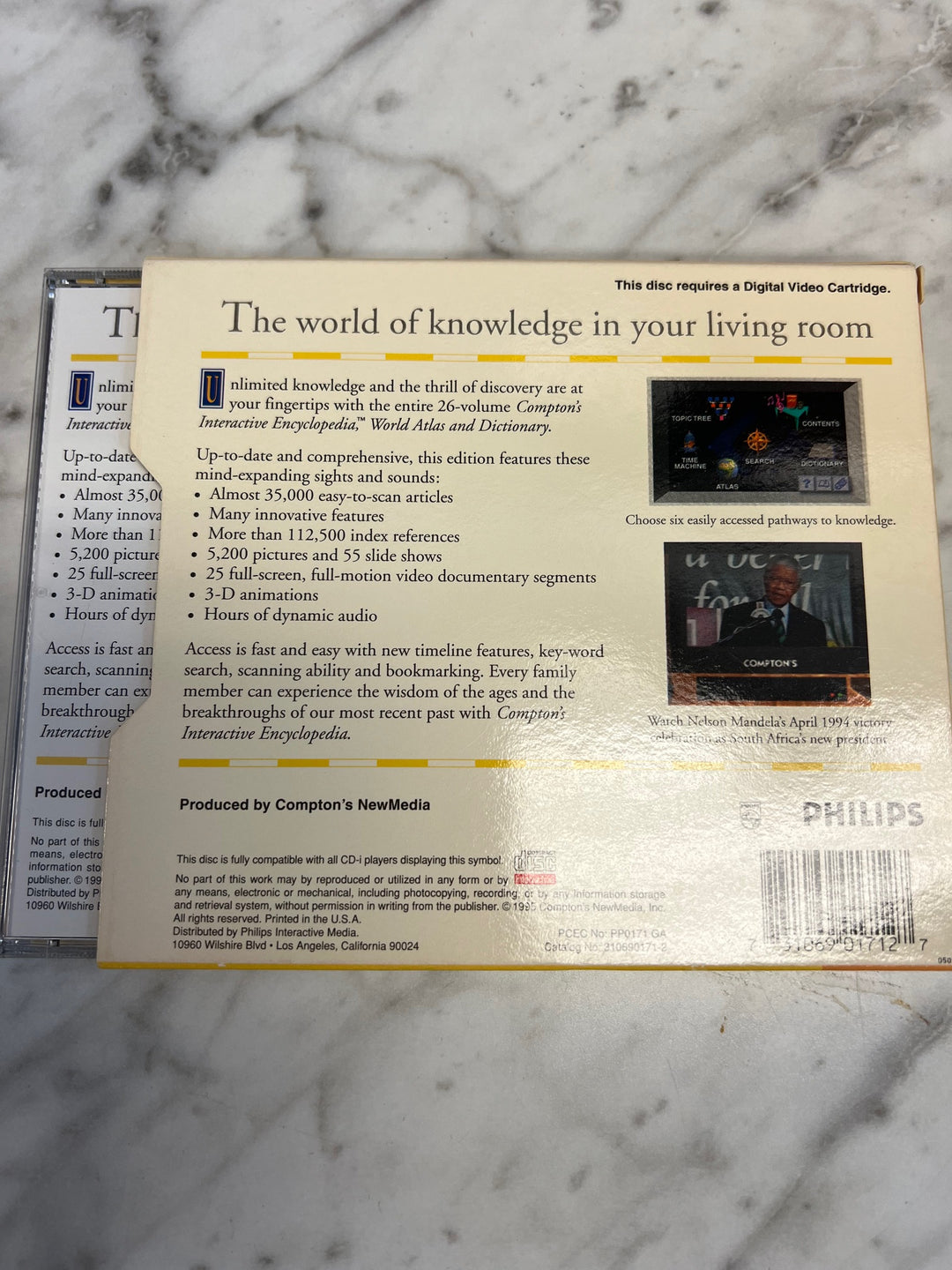 Compton's Interactive Encyclopedia Yellow Disc Cd-Interactive CD-i Used G52325