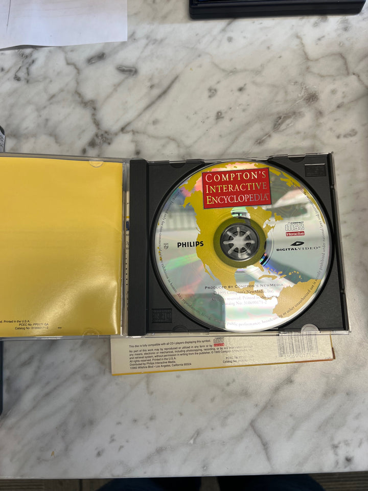 Compton's Interactive Encyclopedia Yellow Disc Cd-Interactive CD-i Used G52325