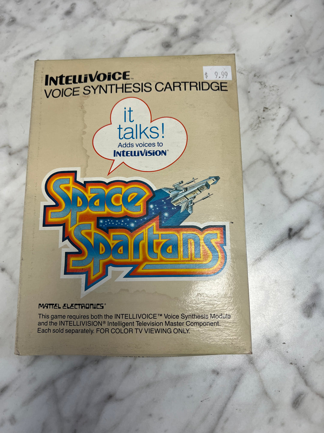 Space Spartans Voice Synthesis Cartridge for Intellivision in Box with manual IN8624