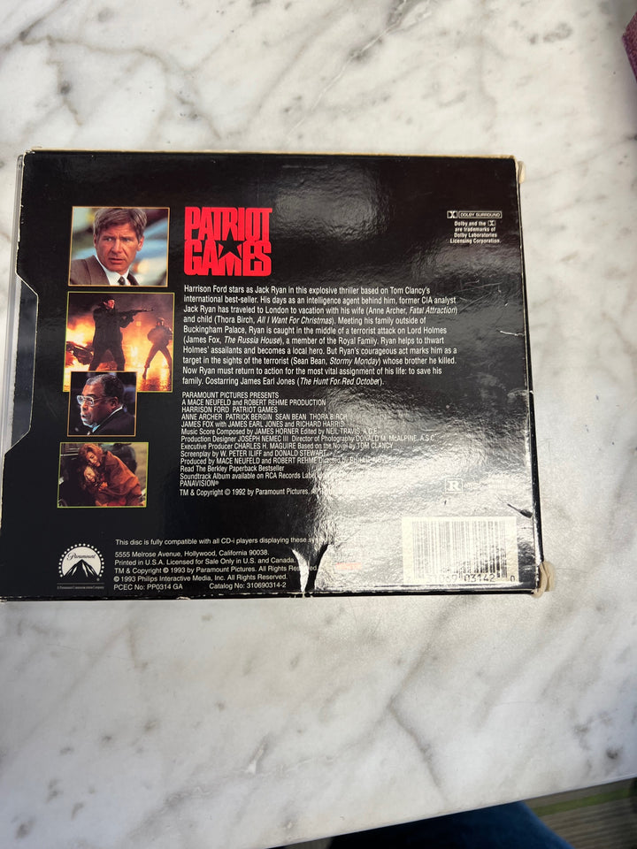Patriot Games Movie for Cd-Interactive CD-i Used G52325