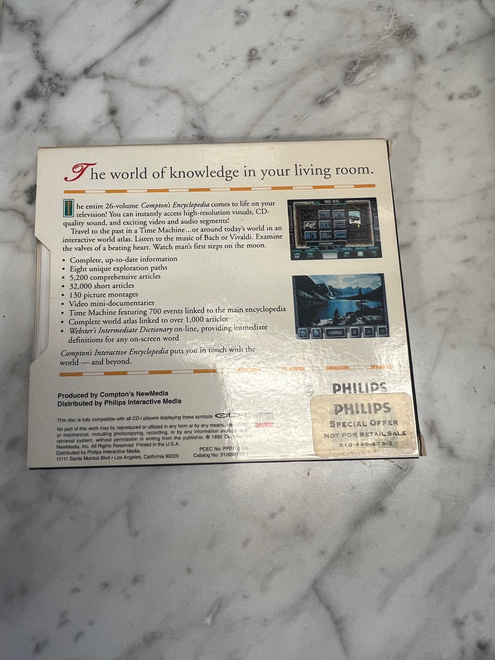 Compton's Interactive Encyclopedia Revised and Updated Cd-Interactive CD-i Used G52325