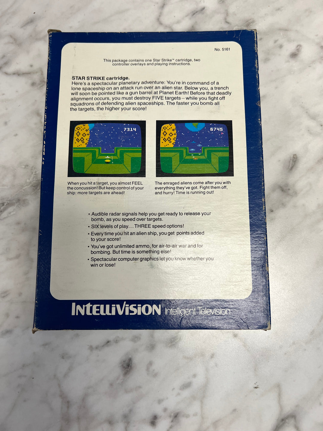 Star Strike for Intellivision in Box with manual IN8624