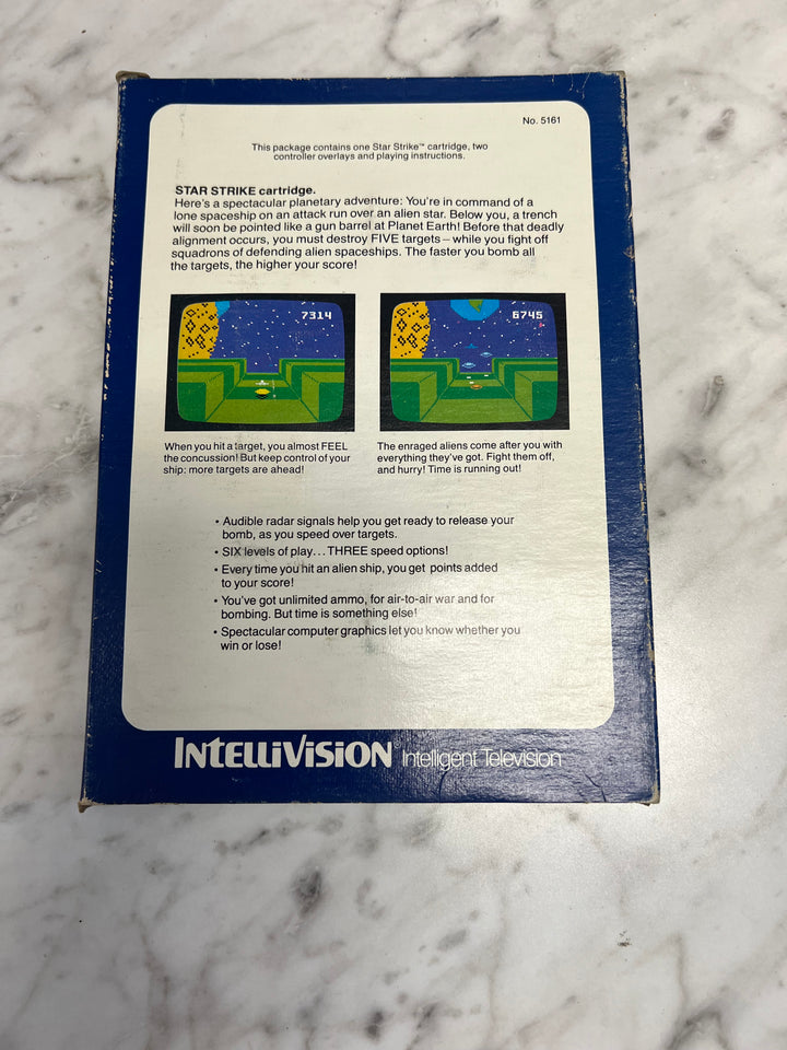 Star Strike for Intellivision in Box with manual IN8624