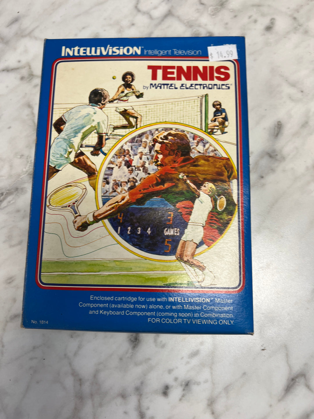 Tennis for Intellivision in Box with manual IN8624