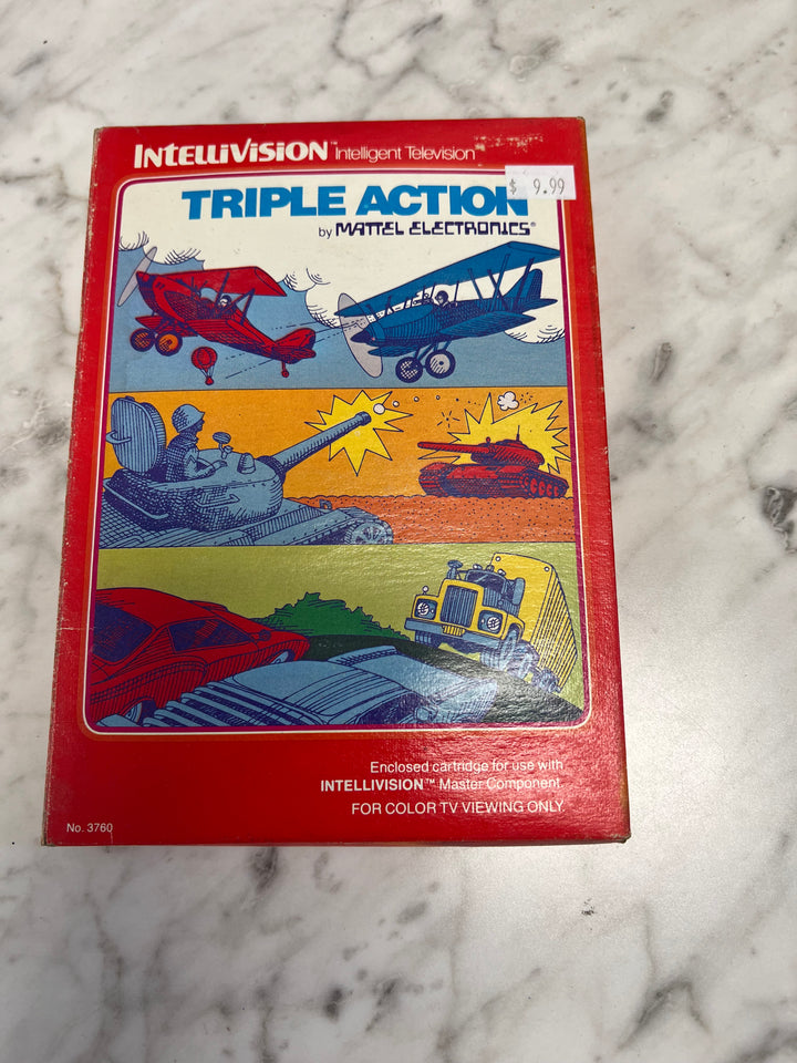 Triple Action for Intellivision in Box with manual IN8624