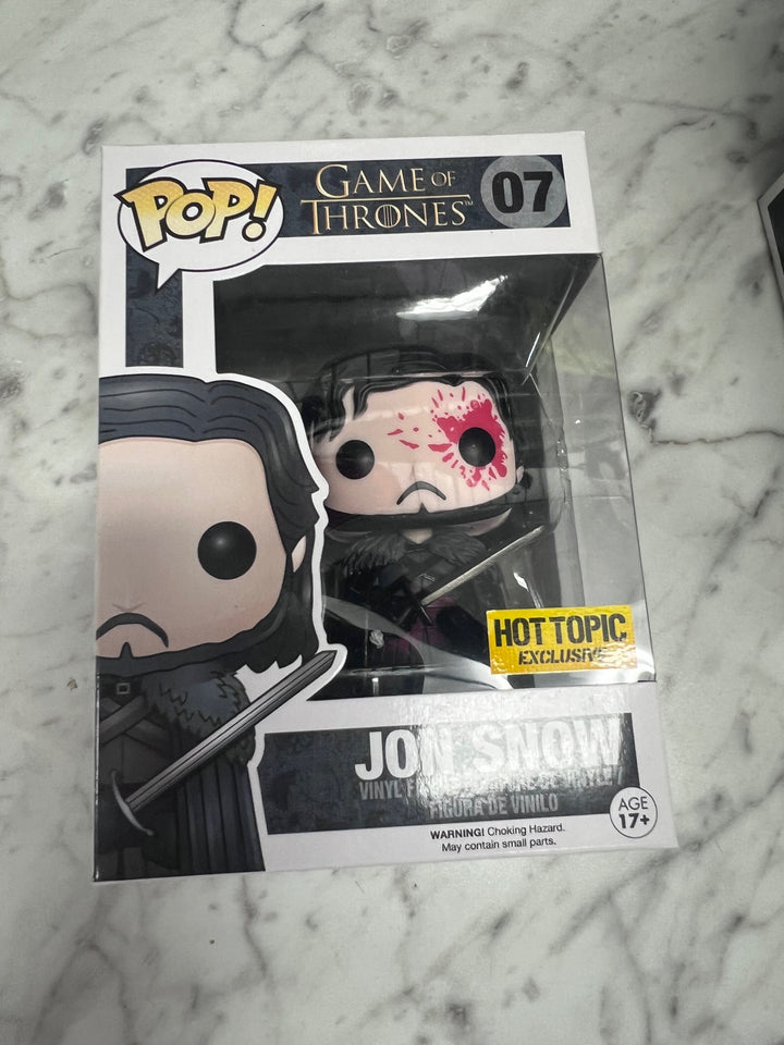 Funko Pop! Jon Snow #07 Hot Topic Exclusive Game of Thrones FP111525