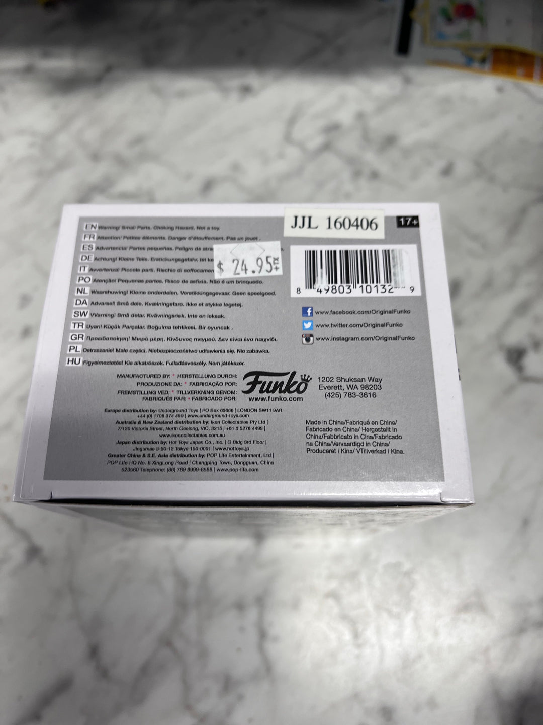 Funko Pop! Jon Snow #07 Hot Topic Exclusive Game of Thrones FP111525