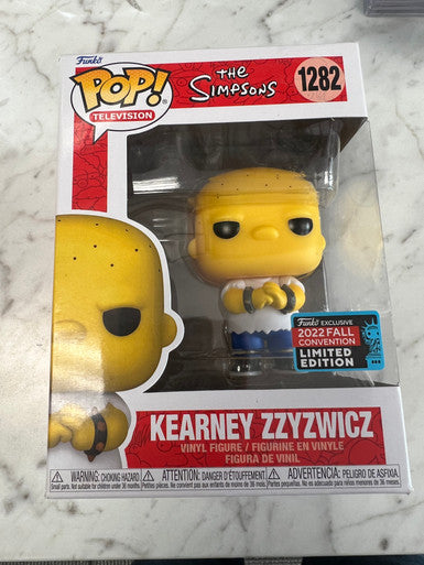 Funko Pop Simpsons Kearney Zzyzwicz Vinyl Figure-2022 Fall Convention Exclusive