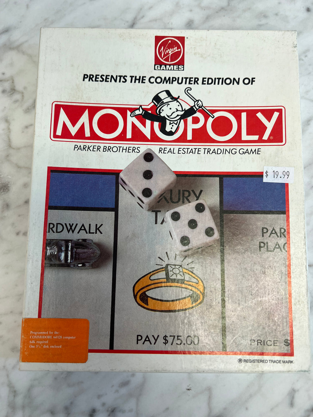 Monopoly for Commodore 64  In box with manual CO8624