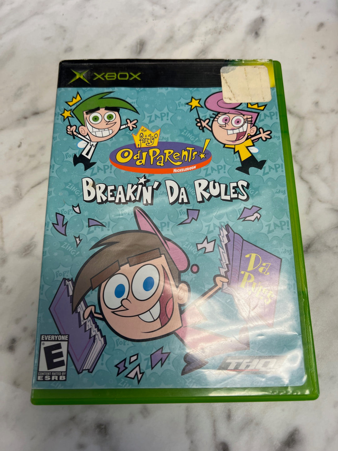 Fairly Odd Parents Breakin' Da Rules Xbox Case and Manual ONLY CO52325
