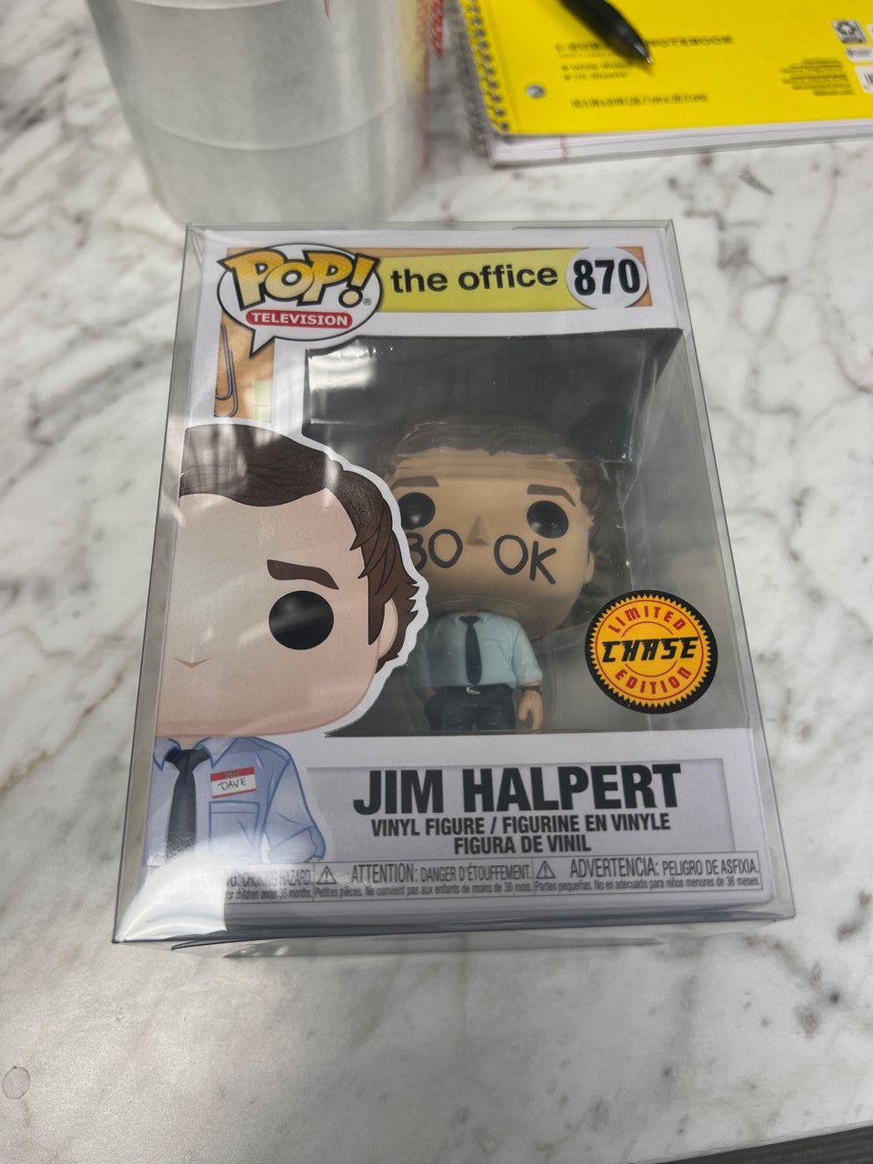 Funko Pop! TV The Office - Jim Halpert Limited Edition Chase #870 BOOK FACE