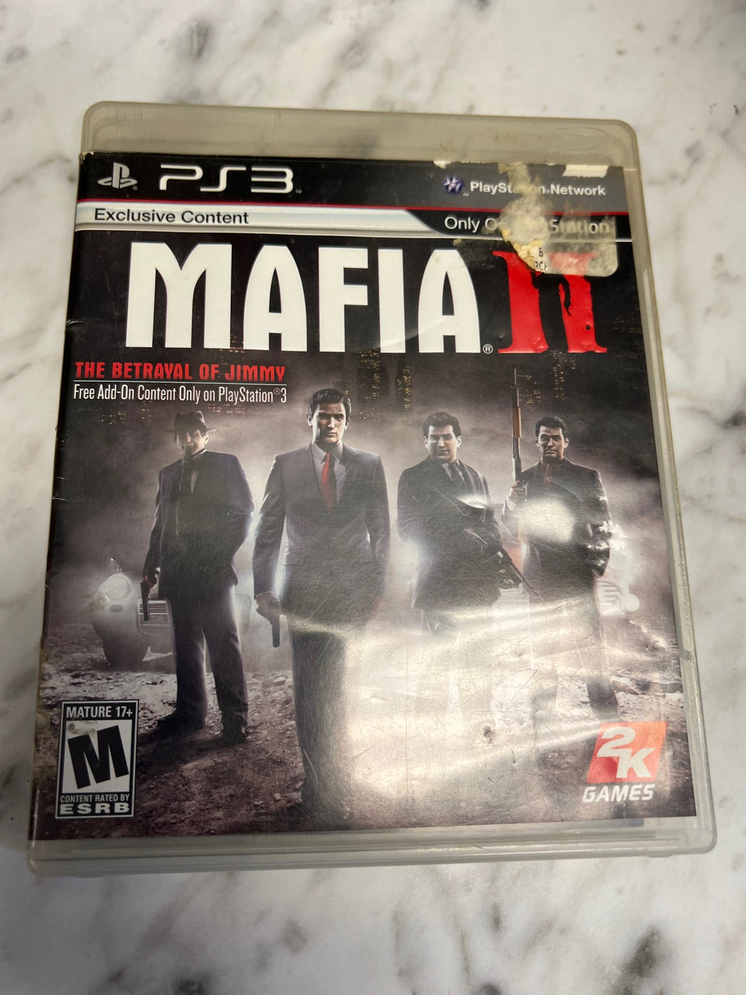 Mafia II PS3 Playstation 3 Case and Manual ONLY CO52325