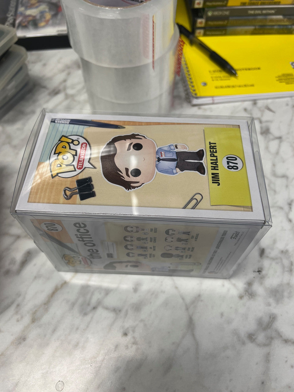 Funko Pop! TV The Office - Jim Halpert Limited Edition Chase #870 BOOK FACE