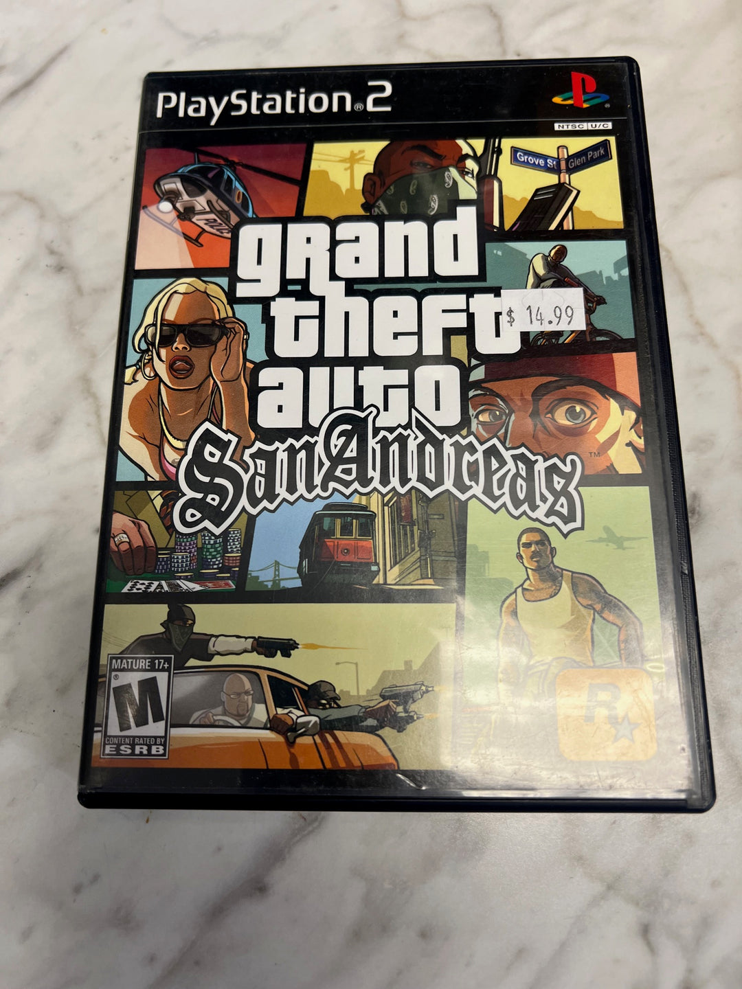 Grand Theft Auto San Andreas PS2 Playstation 2 Case and Manual ONLY CO52325