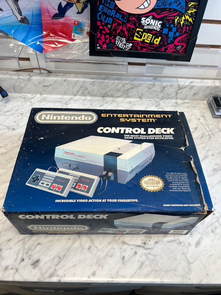 Nintendo Entertainment System NES Console in Box FOR PARTS NOT WORKING