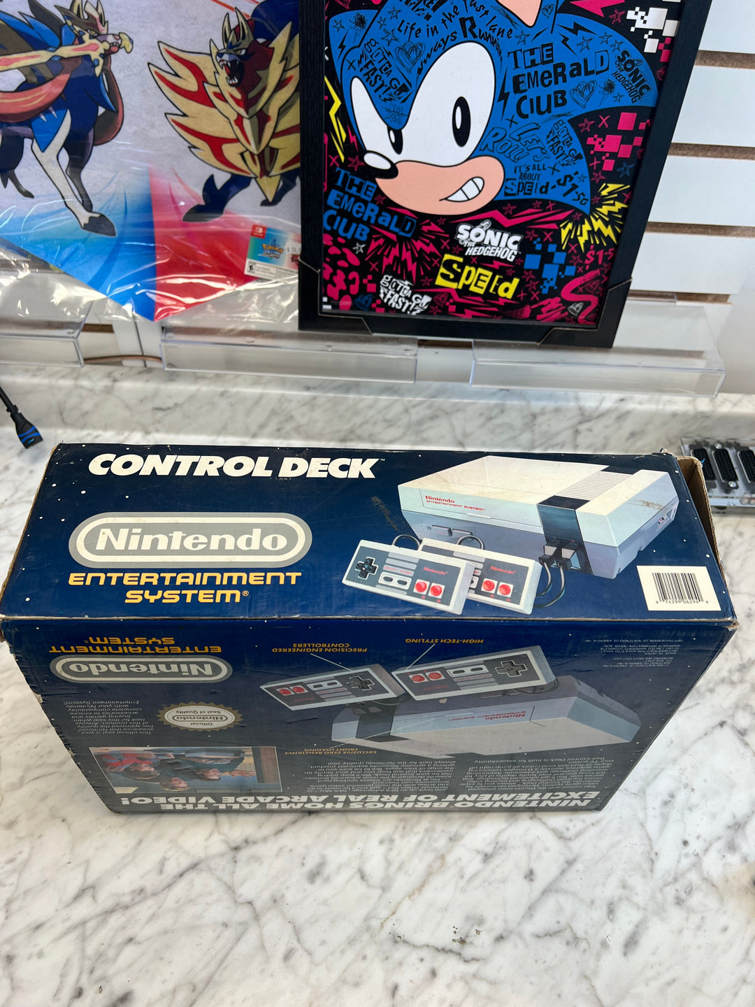 Nintendo Entertainment System NES Console in Box FOR PARTS NOT WORKING