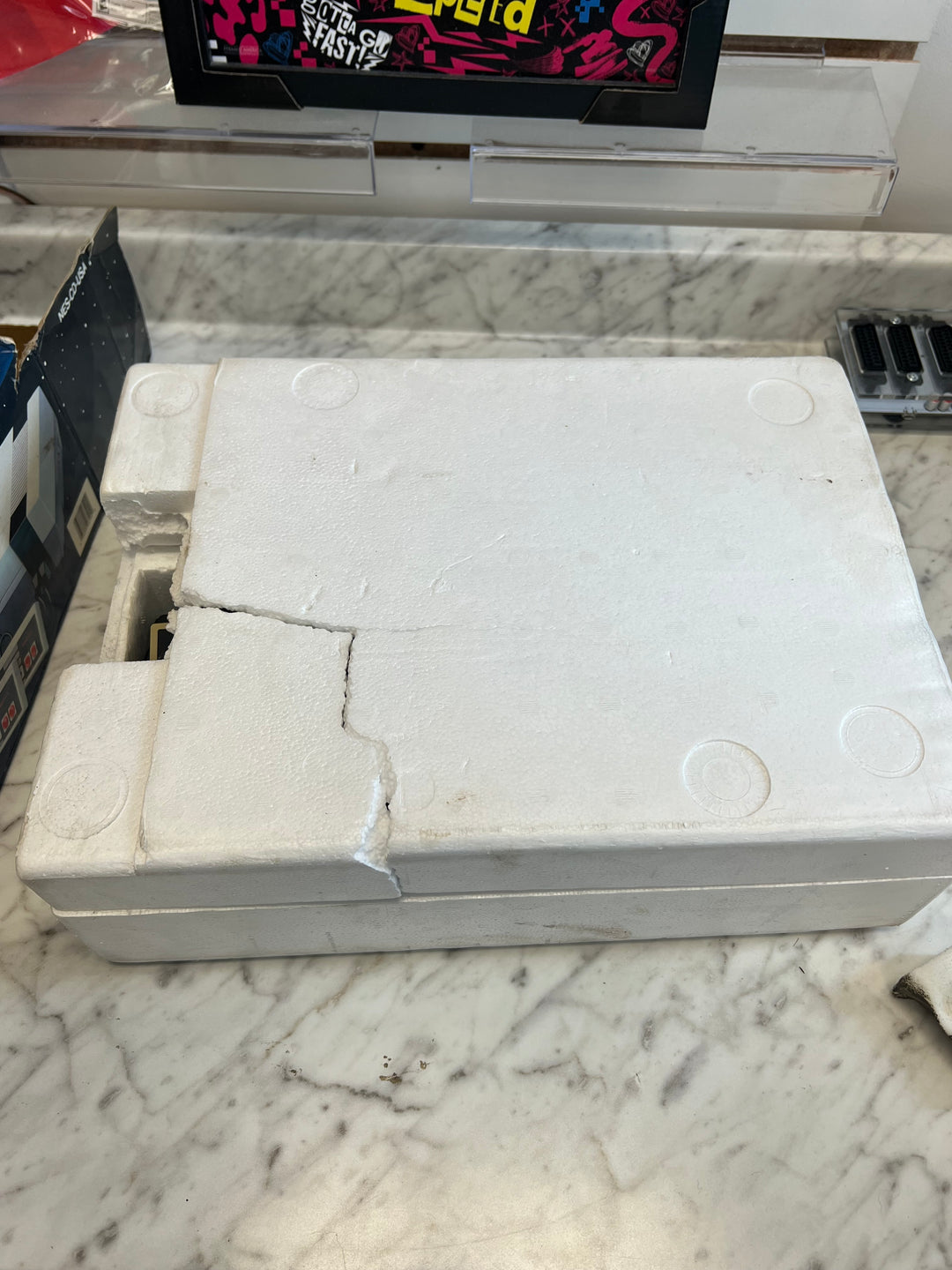 Nintendo Entertainment System NES Console in Box FOR PARTS NOT WORKING