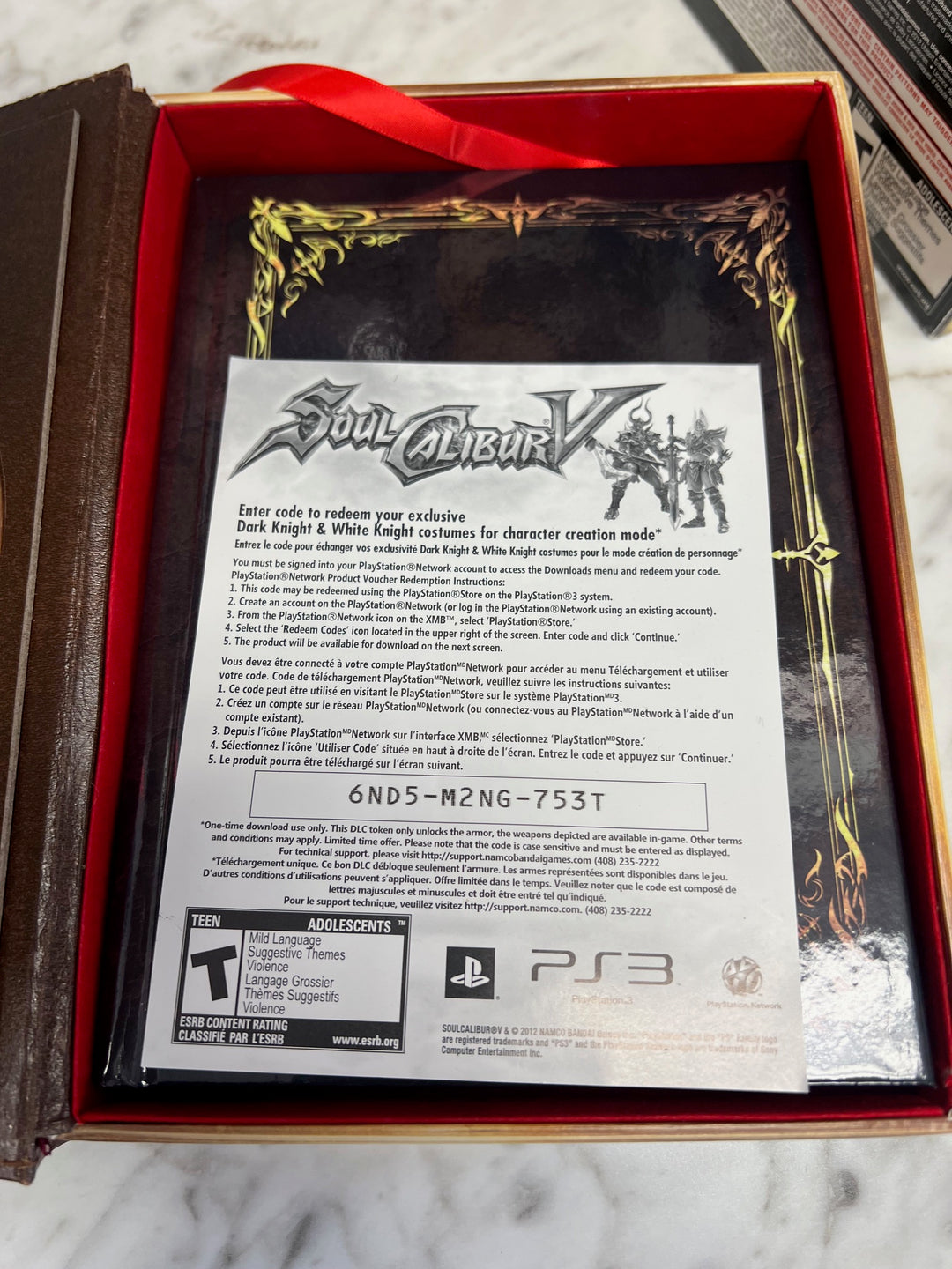 Soul Calibur III Collector's Edition PS3 Playstation 3 NO GAME INCLUDED CO52325