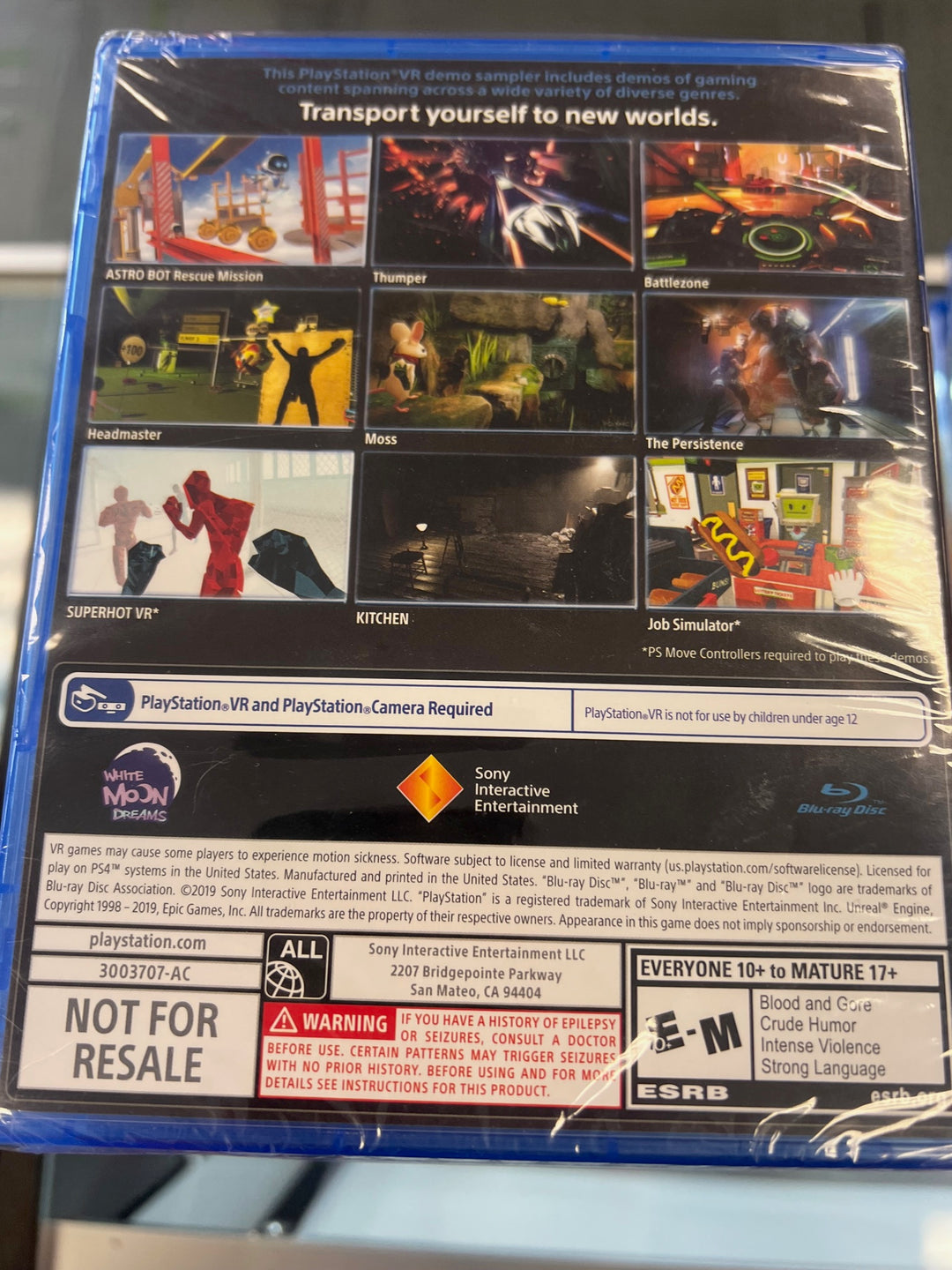 Playstation VR Demo Disc 3 - PS4 N21125