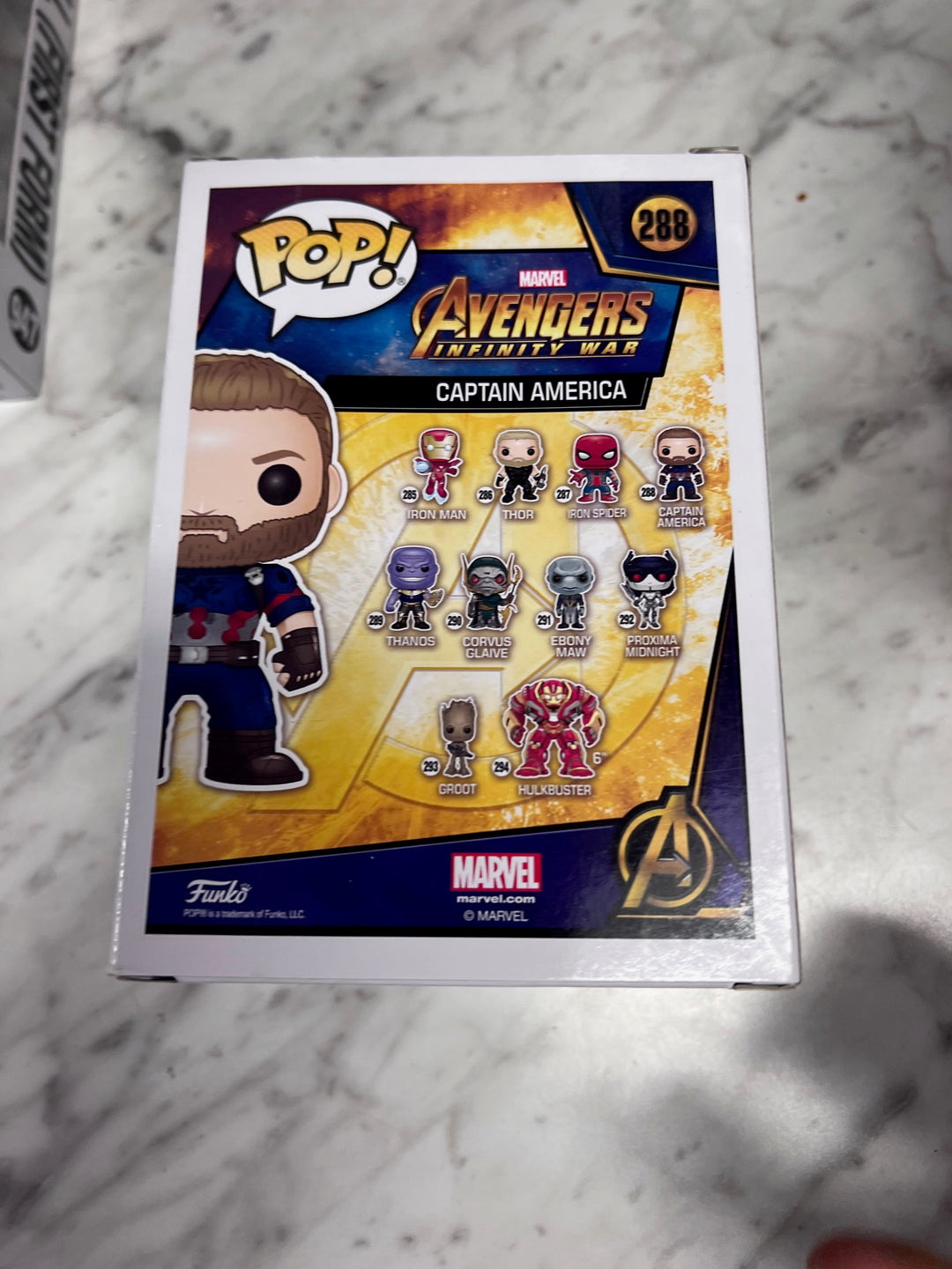 Funko Pop! Captain America #288 Avengers Infinity War FP111525
