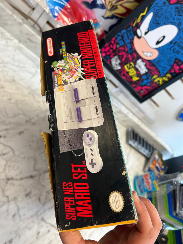 Super Nintendo Snes Console Mario World & All Stars Edition Box / Styrofoam Only