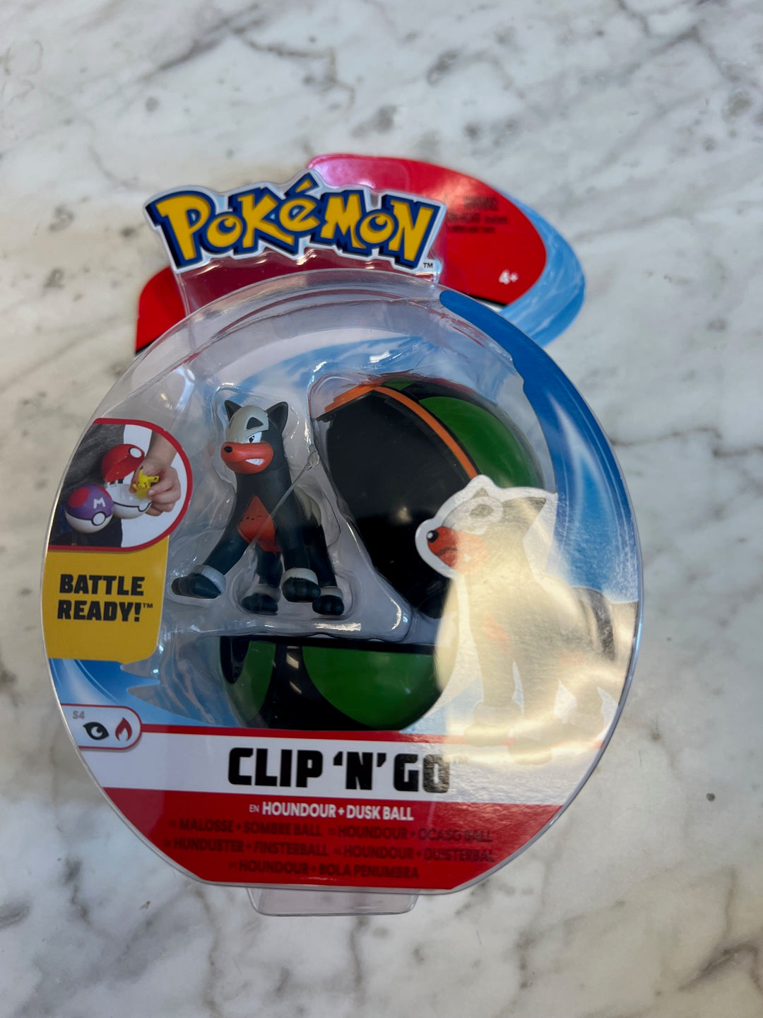 Pokemon Battle Ready Clip N' Go Houndoor Dusk Ball NEW   NT81225