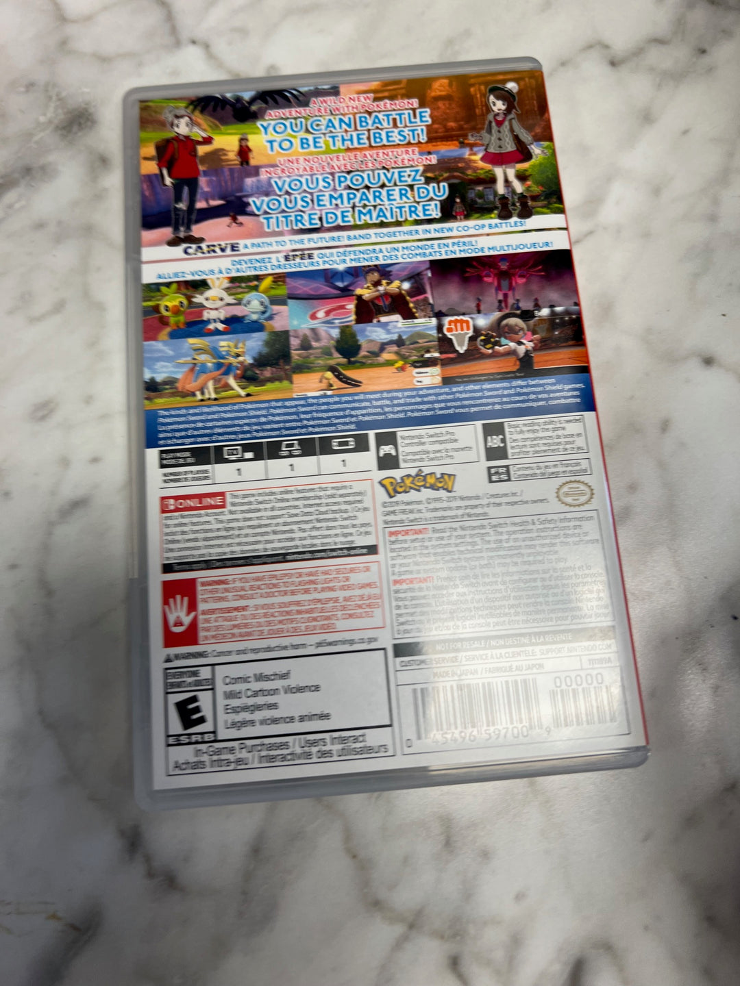 Pokemon Sword Nintendo Switch Case ONLY CO52325