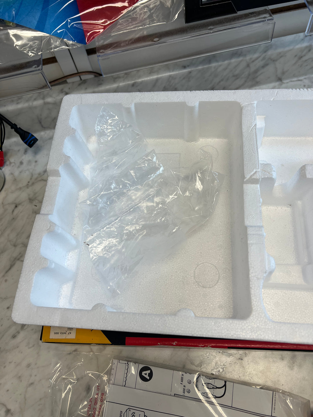 Super Nintendo Snes Console Mario World & All Stars Edition Box / Styrofoam Only