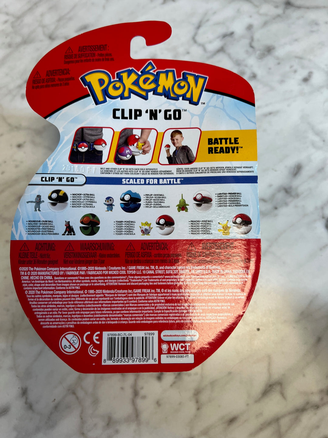 Pokemon Battle Ready Clip N' Go Piplup Dive Ball NEW   NT81225