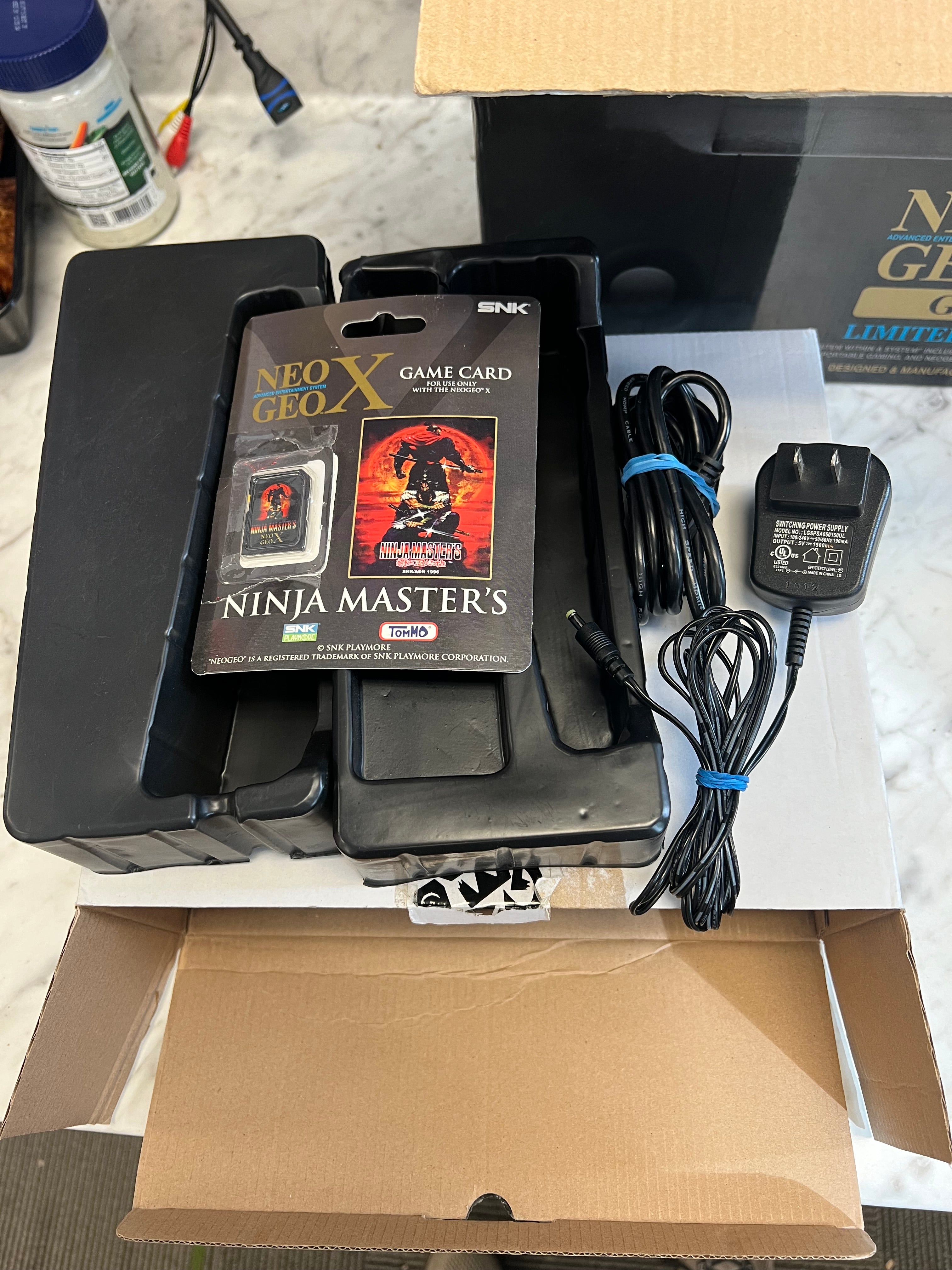 Neo Geo X Gold Limited Edition Boxed Missing Controller Handheld Works!