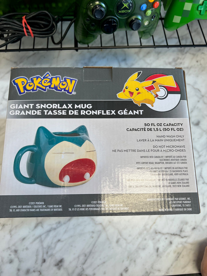 Pokemon Giant Snorlax Mug Open Box  UT81425