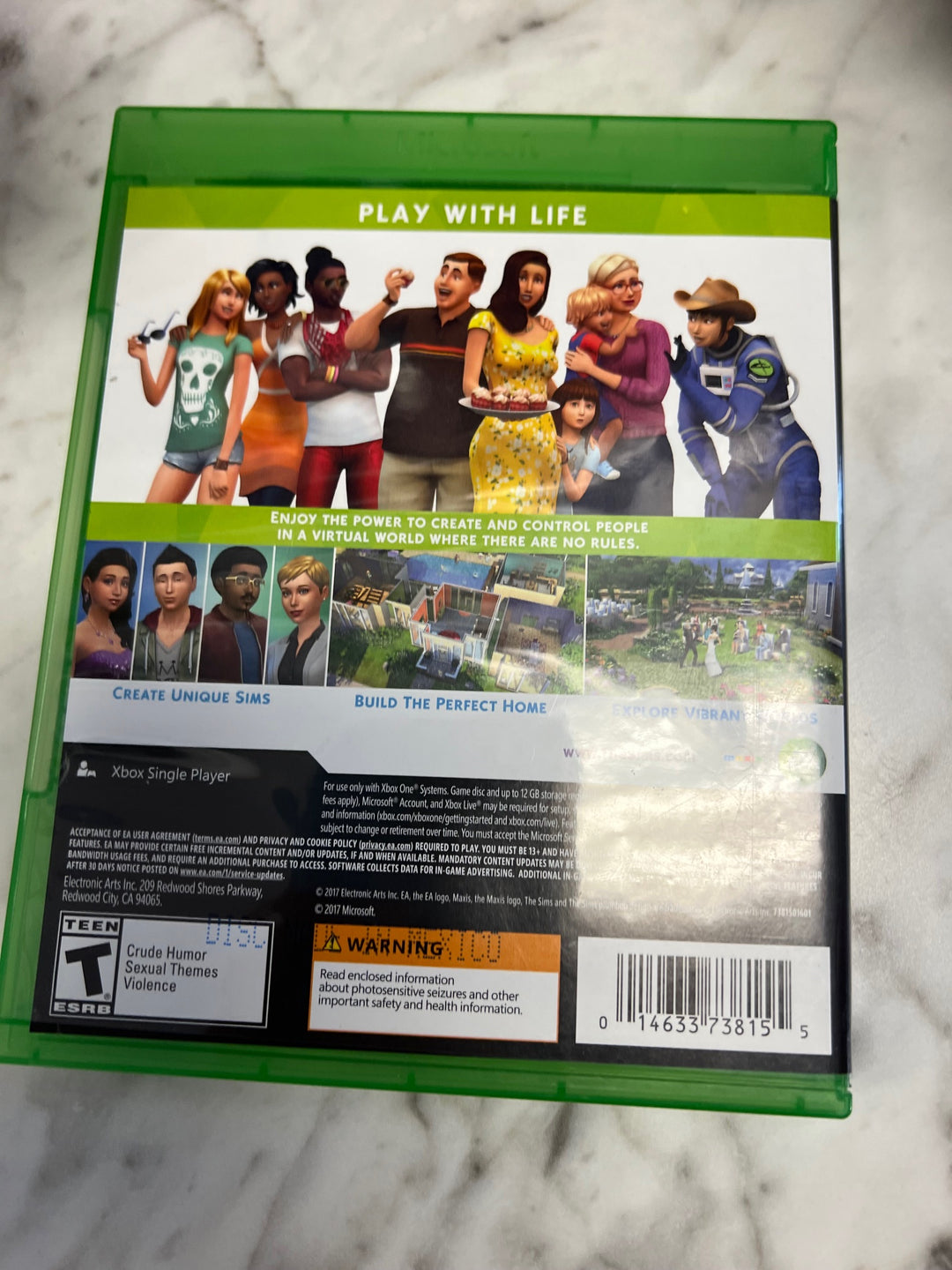 The Sims 4 for Xbox One CASE ONLY CO52325