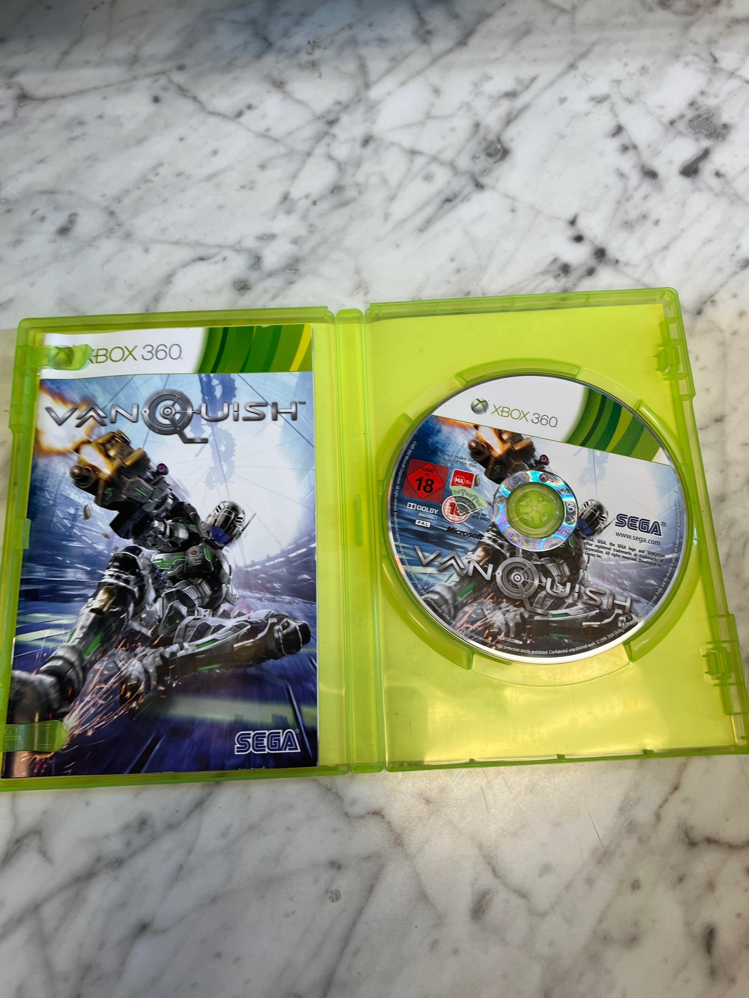 Vanquish Xbox 360 European PEGI Import REGION LOCKED IMP81425