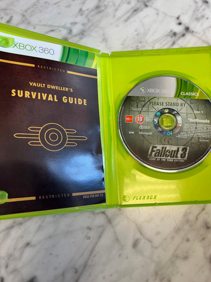 Fallout 3 Game of the Year Xbox 360 European PEGI Import REGION LOCKED  IMP81425