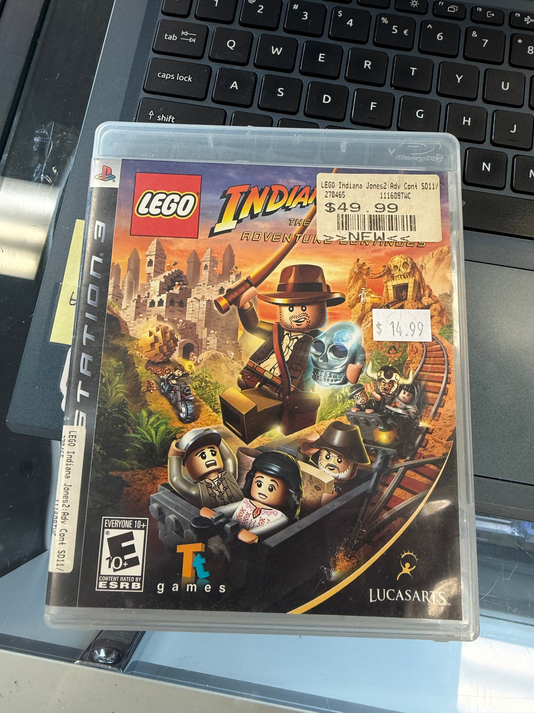 Lego Indiana Jones 2 The Adventure Continues - PS3 CASE ONLY NO GAME INCLUDED CO41826