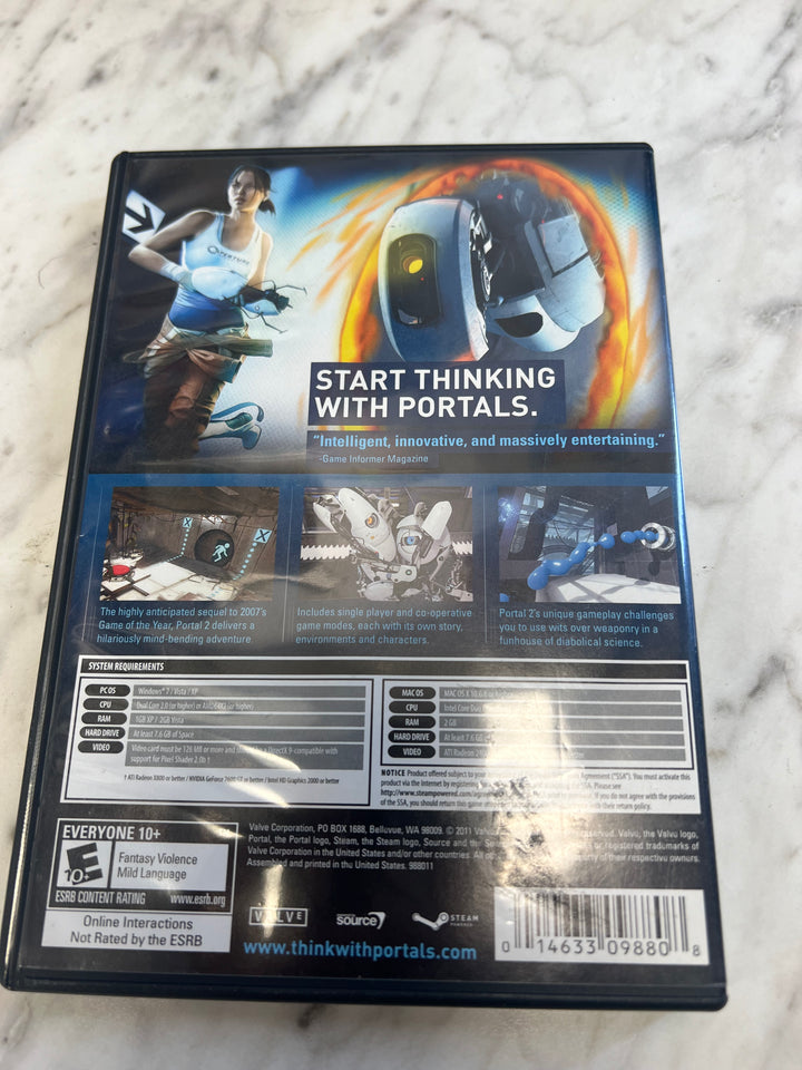 Portal 2 PC Windows and Mac DVD-ROM Tested and working DU8924