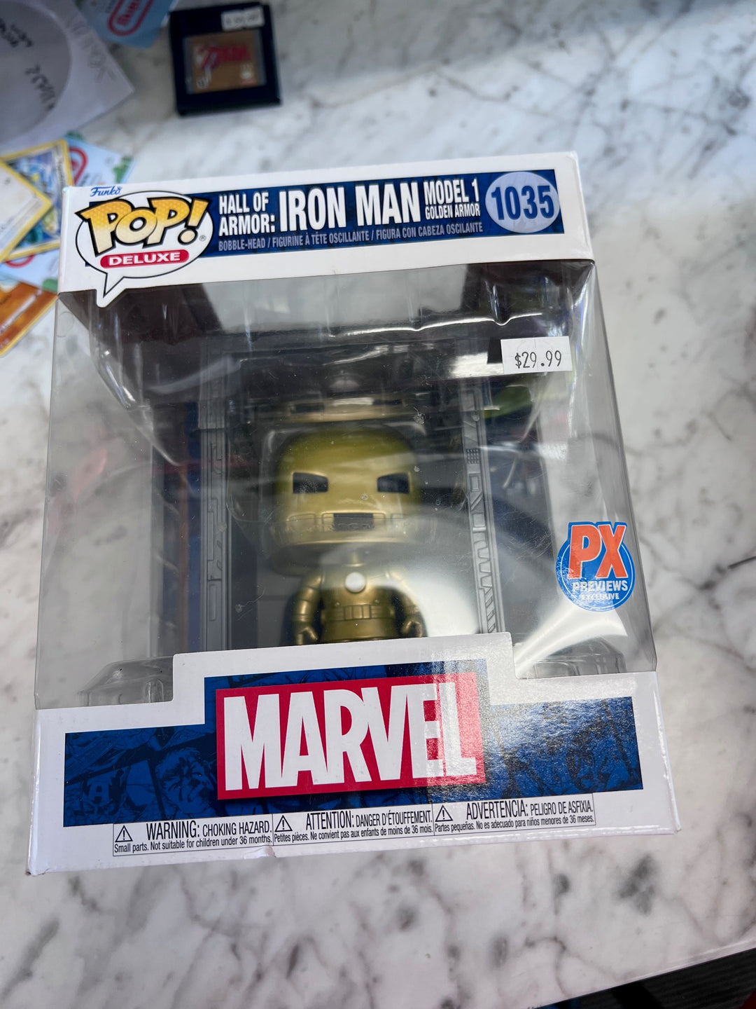 Funko Pop! Deluxe Hall of Armor Iron Man Model 1 Golden Armor #1035 UP111525