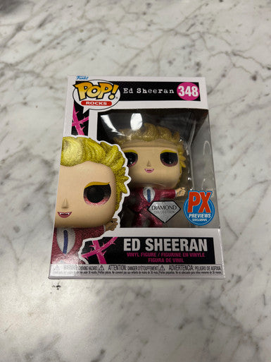 Funko Rocks PX Diamond POP Ed Sheeran Vampire Glitter Vinyl Figure W Protector