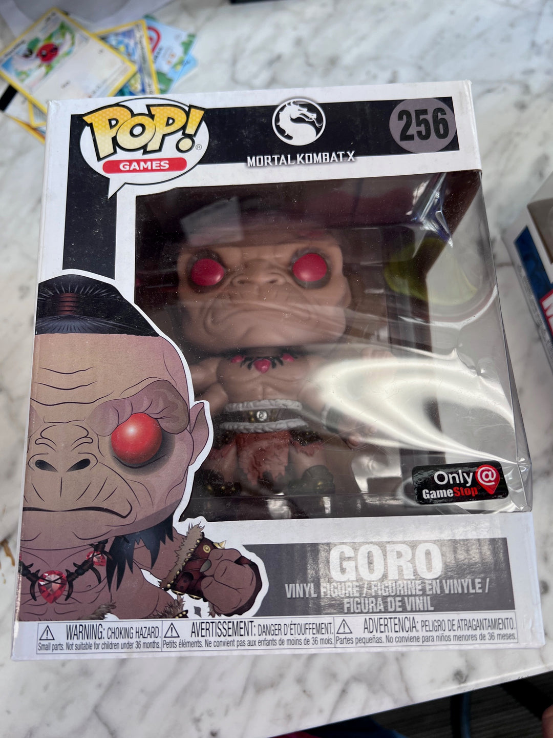 Funko Pop! Games Goro #256 Mortal Kombat X Gamestop Limited Damaged box UP111525