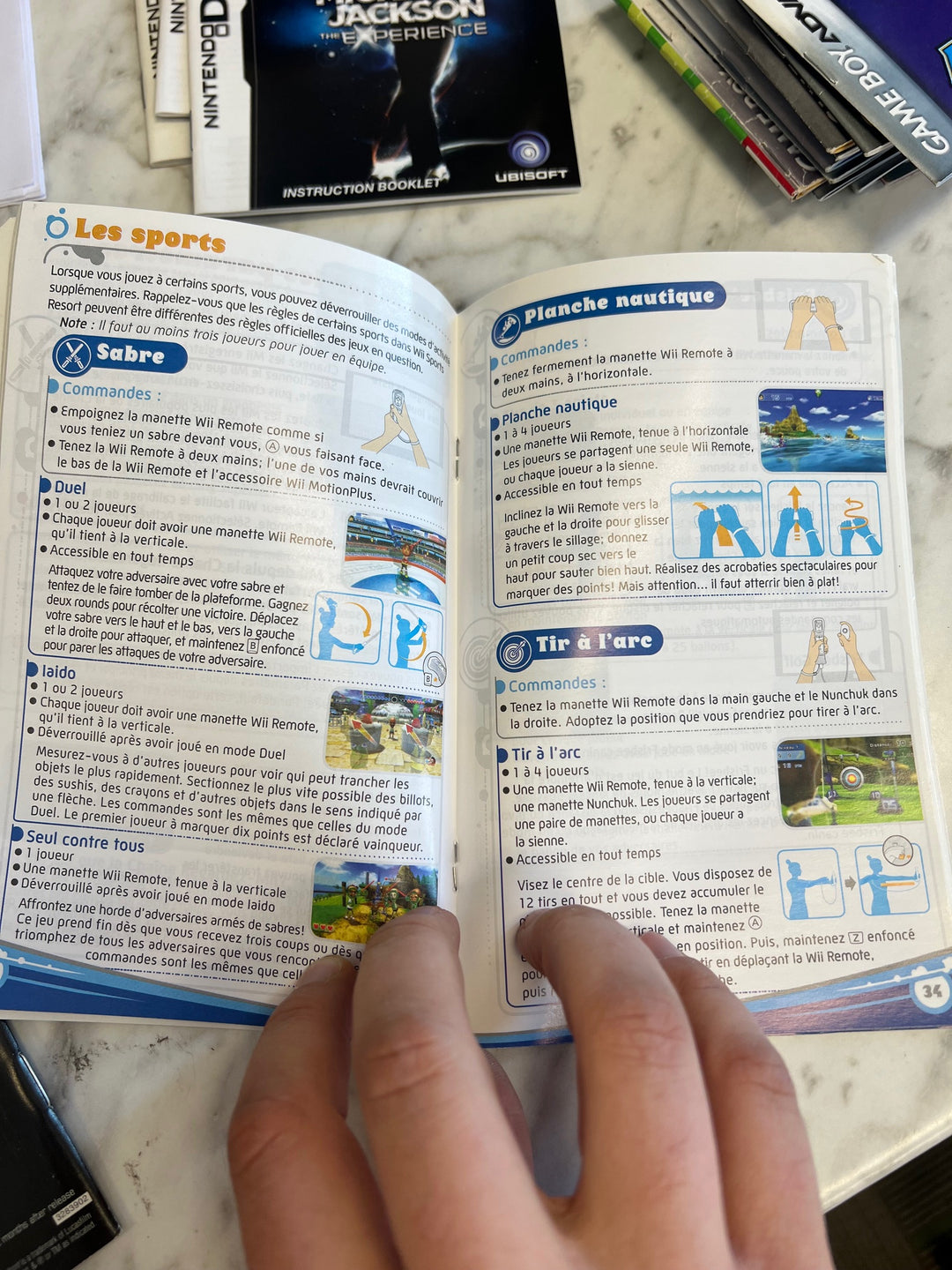 Wii Sports Resort Nintendo Wii Manual ONLY  MO81525