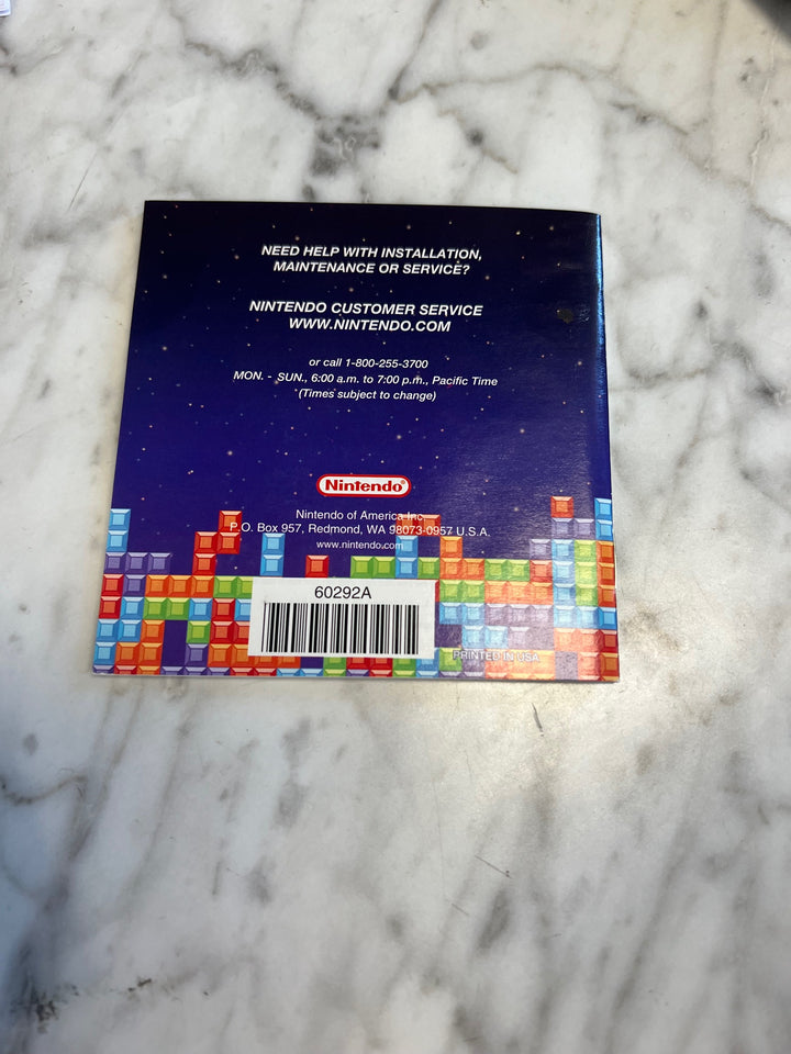 Tetris DS Nintendo DS Manual ONLY  MO81525