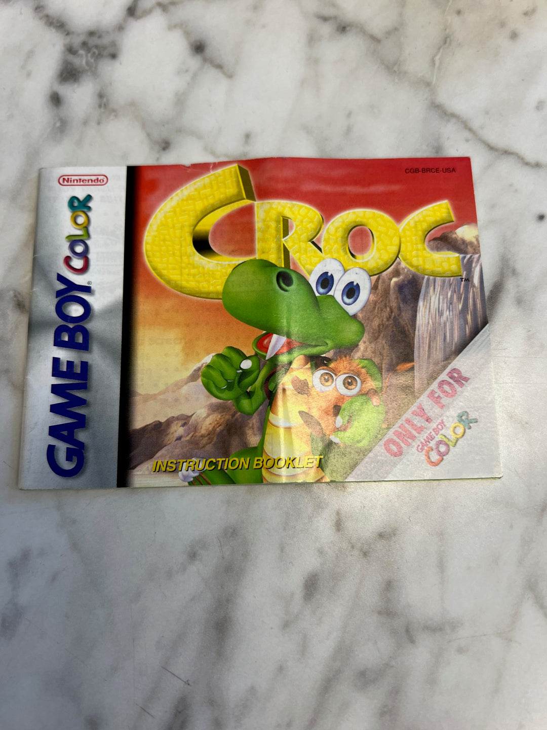 Croc Game Boy Color Manual ONLY  MO81525
