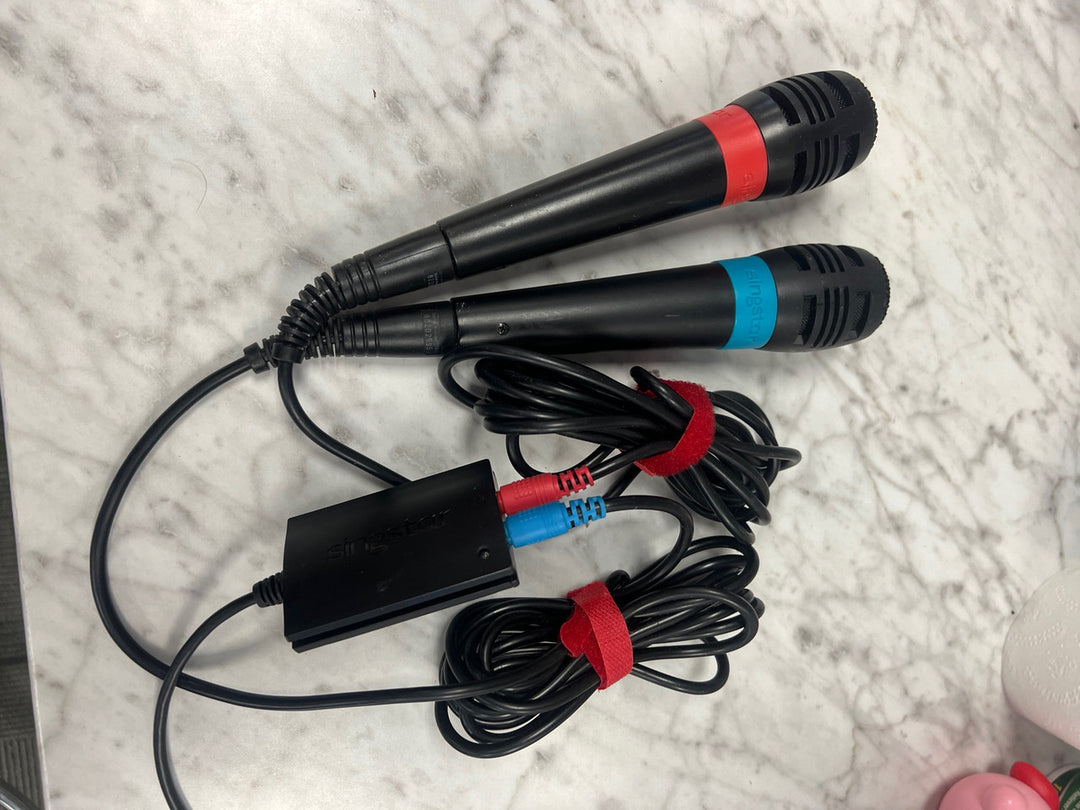 Singstar Microphones and adapter dongle set PS2