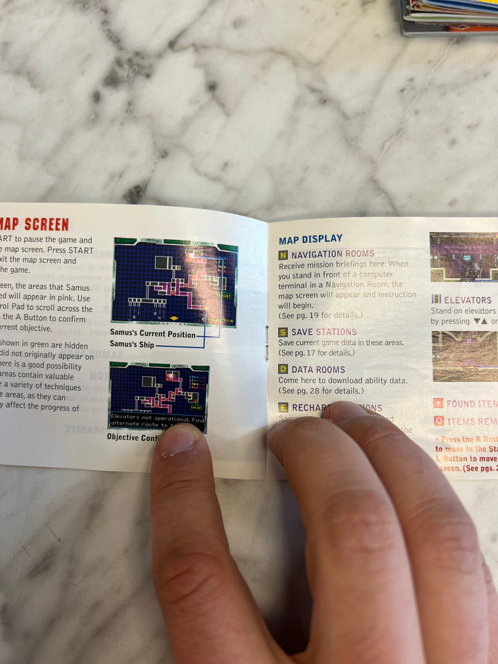 Metroid Fusion Game Boy Advance Manual ONLY  MO81525