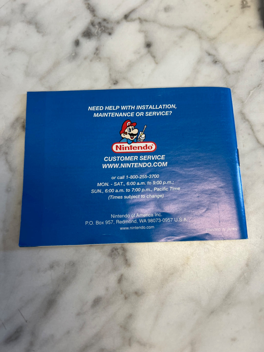 Metroid Fusion Game Boy Advance Manual ONLY  MO81525